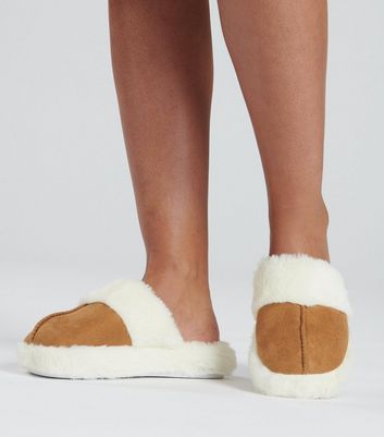 Fur mule store slides