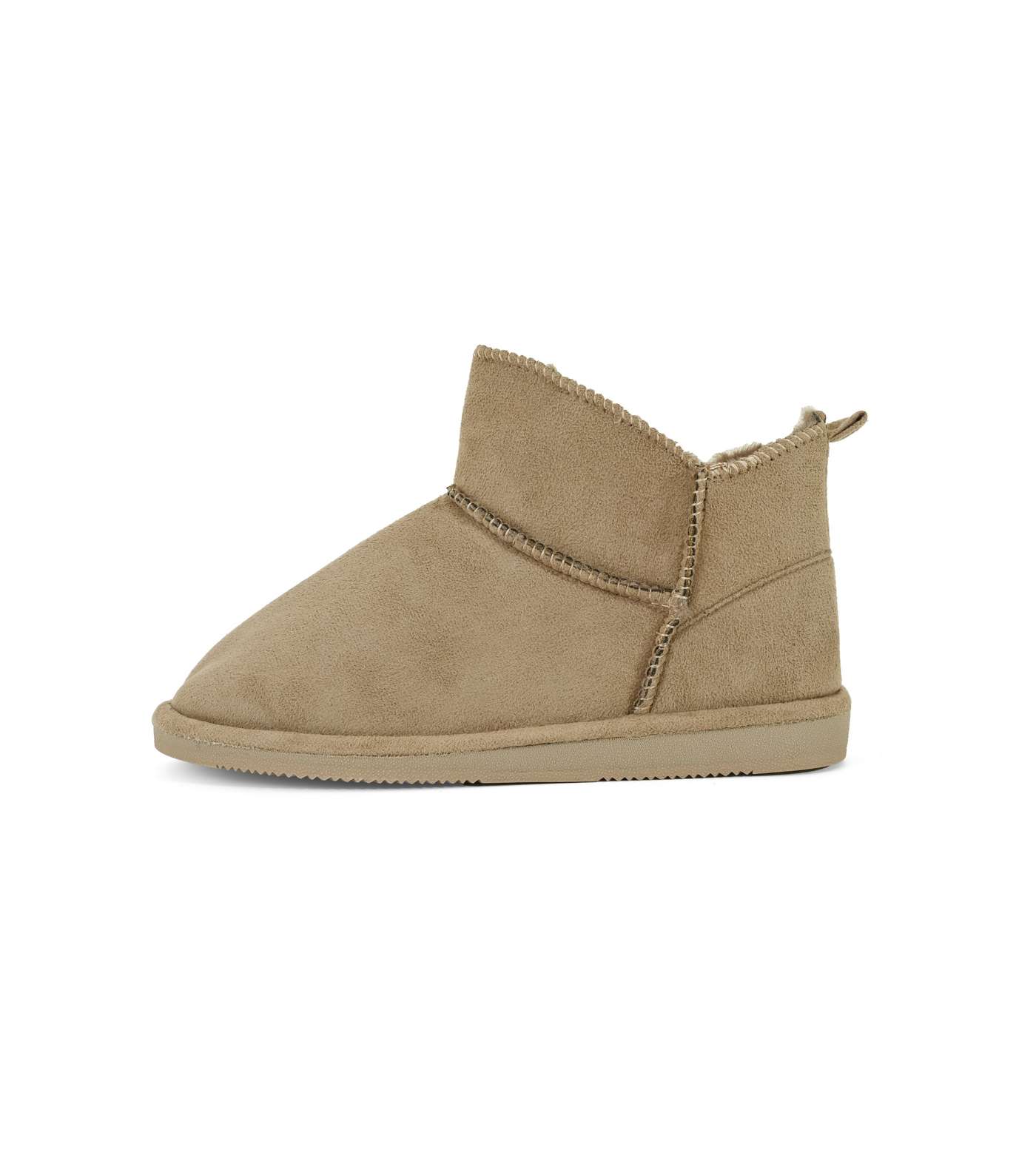 Loungeable Light Brown Mini Slipper Boots Image 5