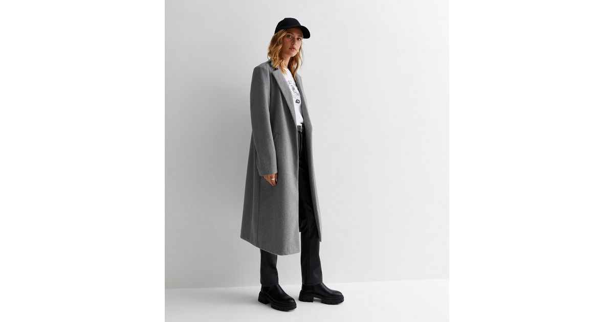 Jayla Longline Coat - Grey