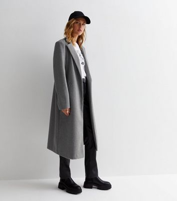 New look deals gray coat