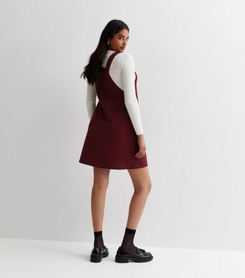 Burgundy crepe outlet dress