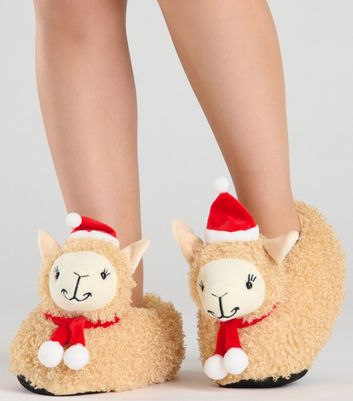 Womens sales llama slippers