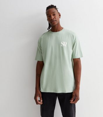 Men's Mint Green SD 1984 Logo T-Shirt New Look