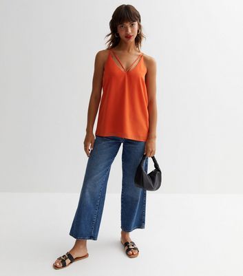 Orange camisole outlet top