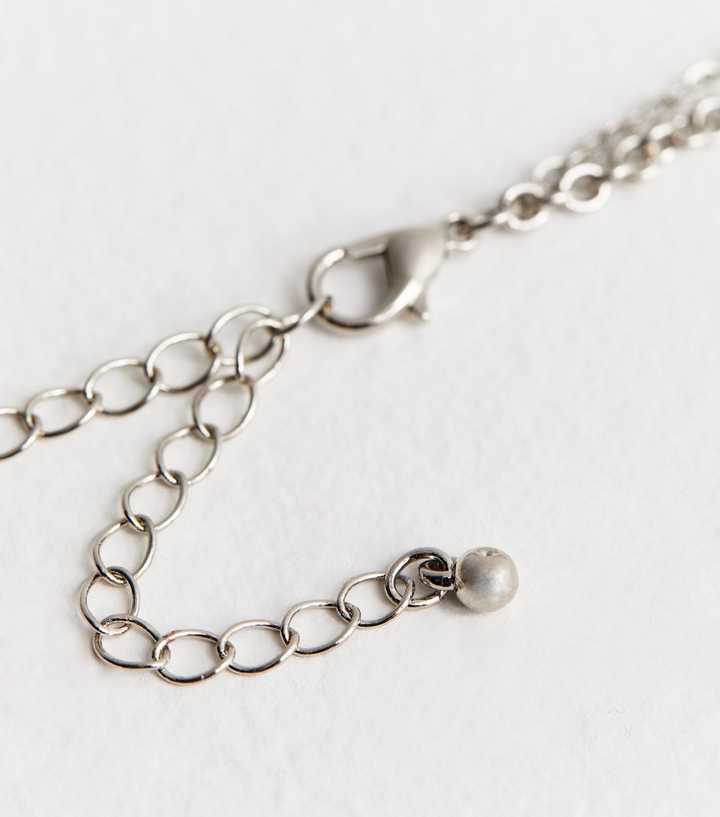 Silver Ball Chain Layered Necklace