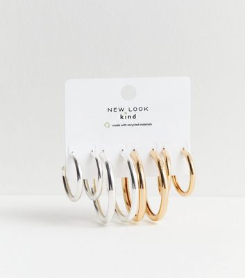 New look hot sale gold hoops