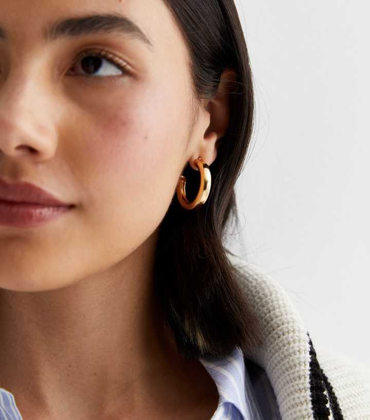 18ct Gold Plated Hoop Earrings