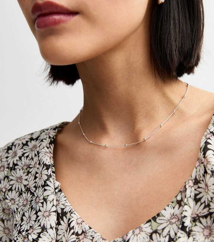 Silver Plated Ball Chain Necklace