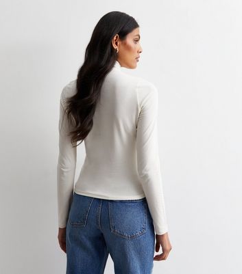 Long sleeve outlet high neck top