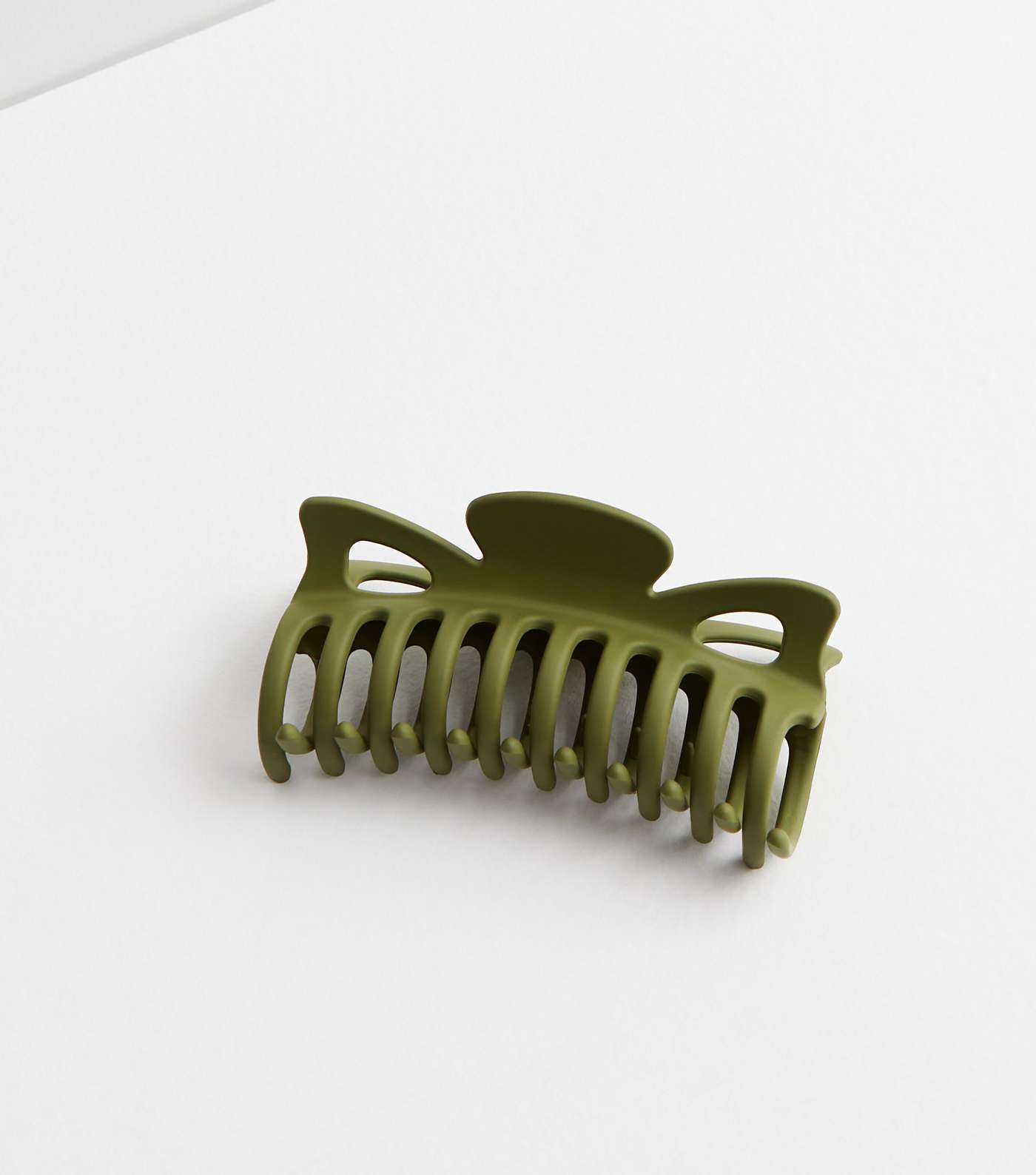 Khaki Matte Extra Large Hair Claw Clip Image 3
