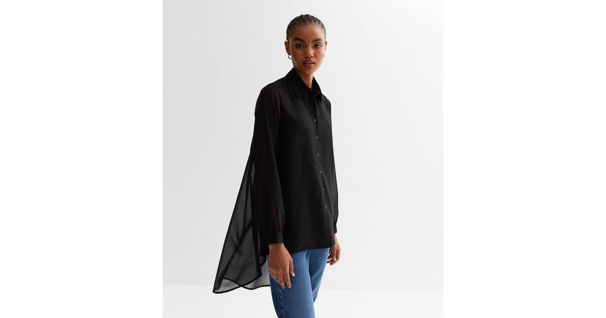 Dip-hem Shirt main image 1