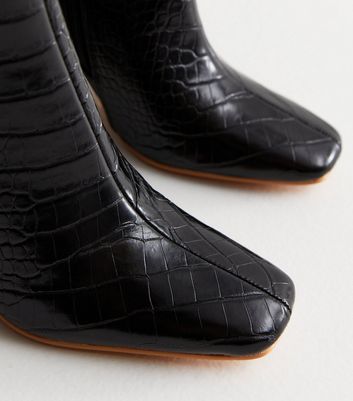 Faux 2024 crocodile booties