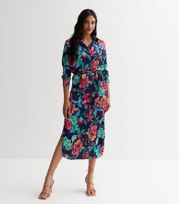 New look discount floral shirt dress