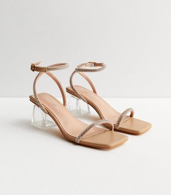 New look clearance clear block heels