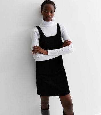 Black pinafore dress clearance tall