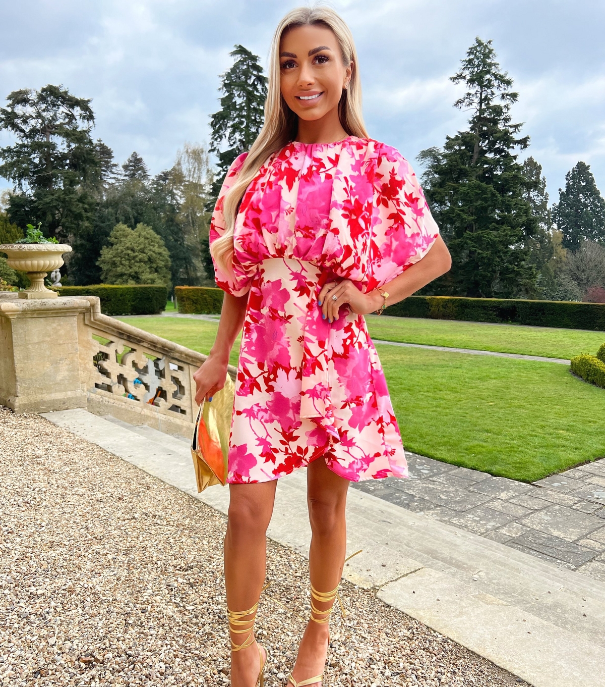 Women's Multicoloured Floral Print Mini Dress AX Paris New Look