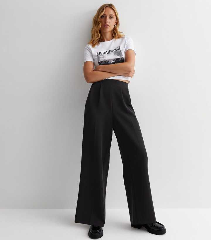 Shape Black Slinky Flared Leg Trousers, Black, £23.00