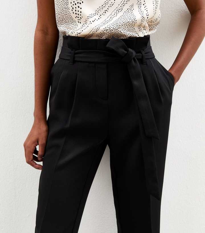 high waisted paperbag dress pants Harper Paper Bag Pants - Mustard | High Waisted Pants