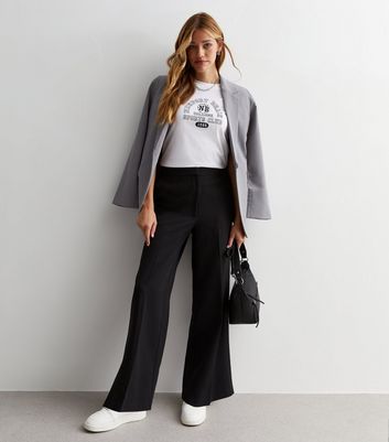 Black wide leg deals trousers