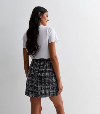 Plaid wool skirt clearance in summer 2018