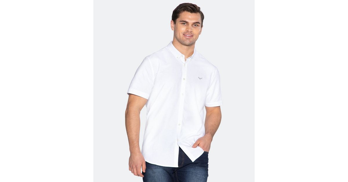 Threadbare White Short Sleeve Shirt | New Look