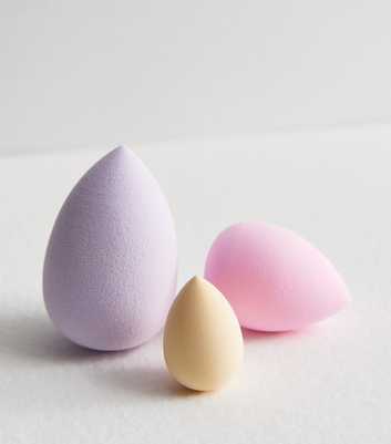 3 Pack Multicoloured Mixed Size Beauty Sponges