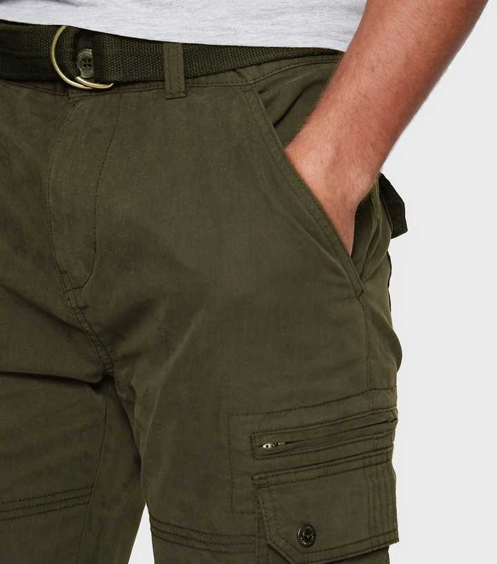 Threadbare Olive Chino Trousers