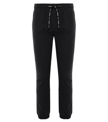 Slim fit sale black joggers mens