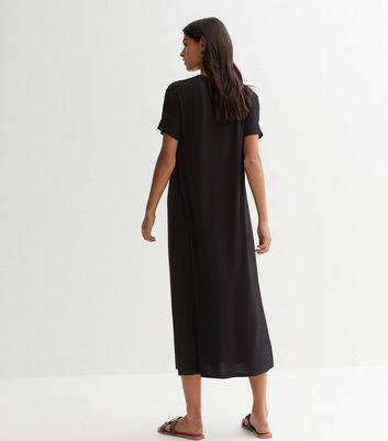 Long black hotsell t shirt dress