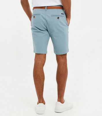 Mens pale blue 2025 chino shorts