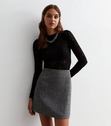 Grey Casual Flare Mini Skirt | Mini skirts, Flared mini skirt, Casual skirts