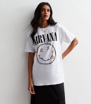 Nirvana t shirt white sales