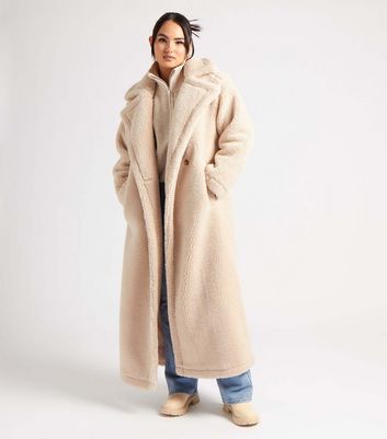 Teddy top longline coat