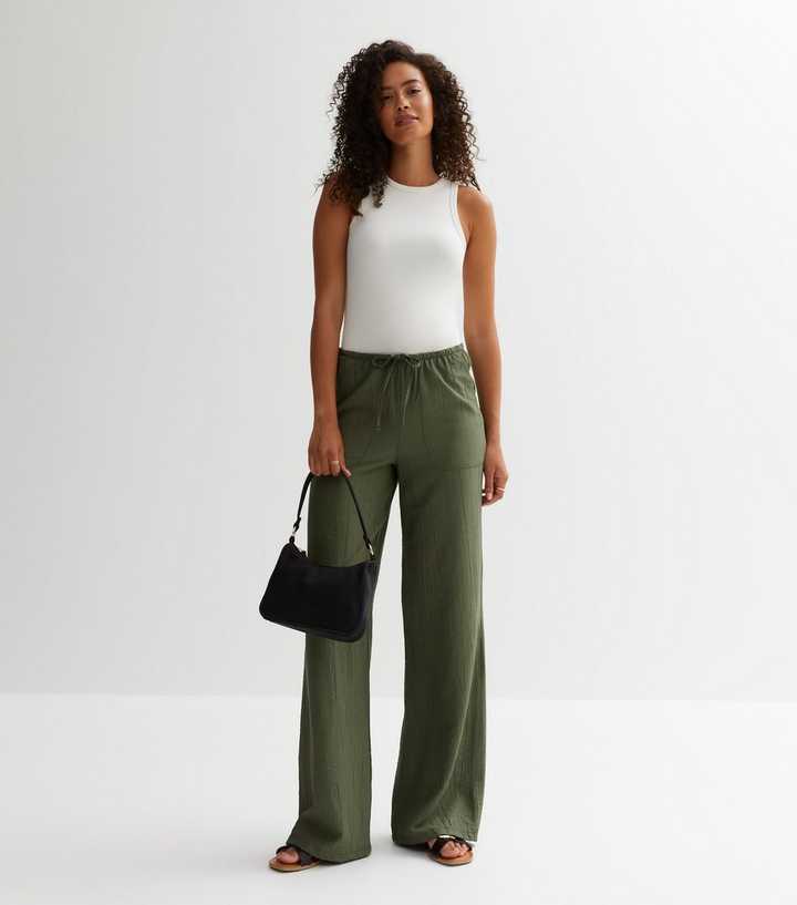 Topshop Pleated Crinkle Wide Leg … curated on LTK