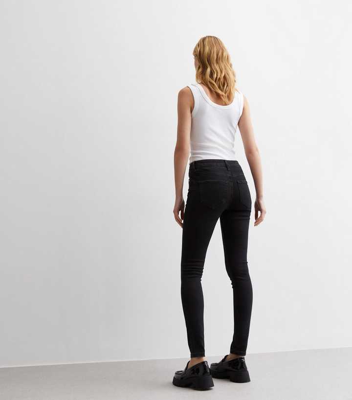 Black Low Rise Skinny Jeans