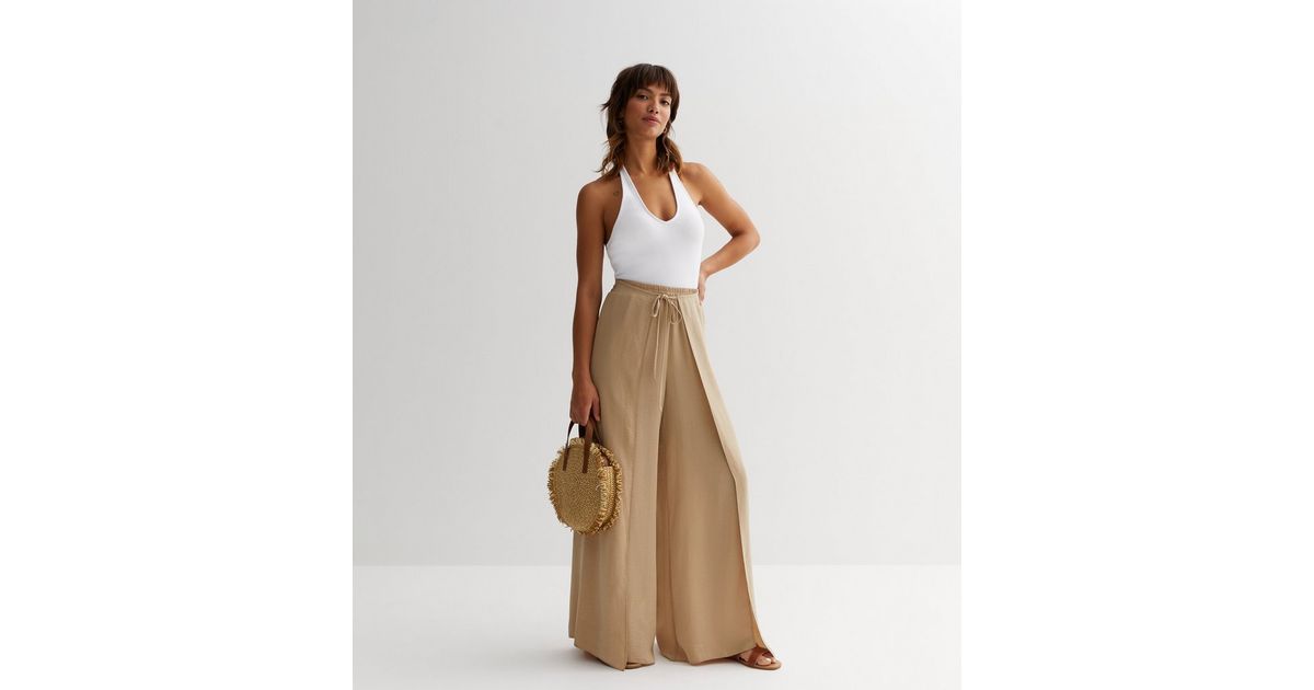 Wide Leg Zara Slit Pants ZARA Faux Leather Slim Flare Leg Pants