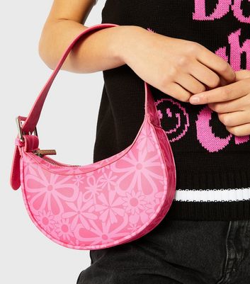 Skinnydip Pink Floral Shoulder Bag New Look