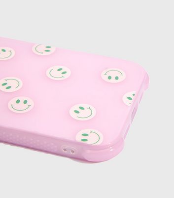 Skinnydip Pink Smile Face iPhone Case New Look