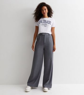 Ladies grey sale trousers