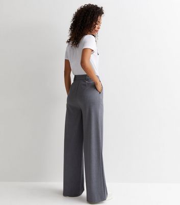 Jack Wills | Wide Leg Tailored Trousers | Charcoal | House of Fraser