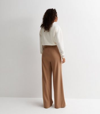 STRAIGHT TAILORED TROUSERS - camel | ZARA Spain
