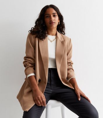 Women's plus clearance size camel blazer