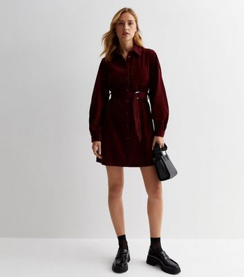 Burgundy hotsell cord dress