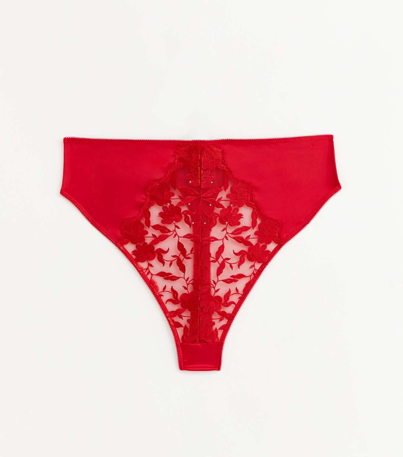 Signature Lace Low Rise Thong Rose Red