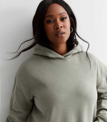 Curves Olive Jersey Hoodie