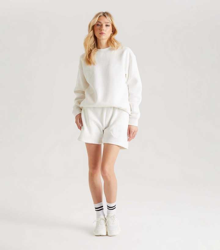 Urban Classics Sweat Court Femme - Col Rond, Tissu Interlock Doux