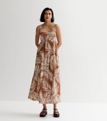 New look hotsell palm print dress