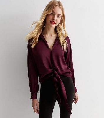 Burgundy shirt cheap womens outfit