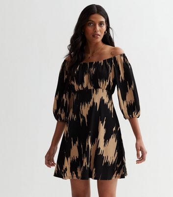 New look clearance black bardot dress