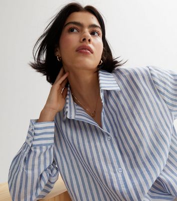 トップス ATON GIZA STRIPE OVERSIZED SHIRT 02 ATON GIZA STRIPE OVERSIZED SHIRT 02 GIZA STRIPE OVERSIZED SHIRT